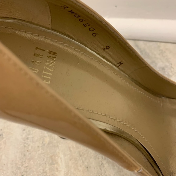 Stuart Weitzman Tan Patent Leather Stiletto - Picture 3 of 12